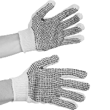 Cotton With Rubber Dots Gloves