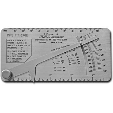 Pipe Pit Gauge